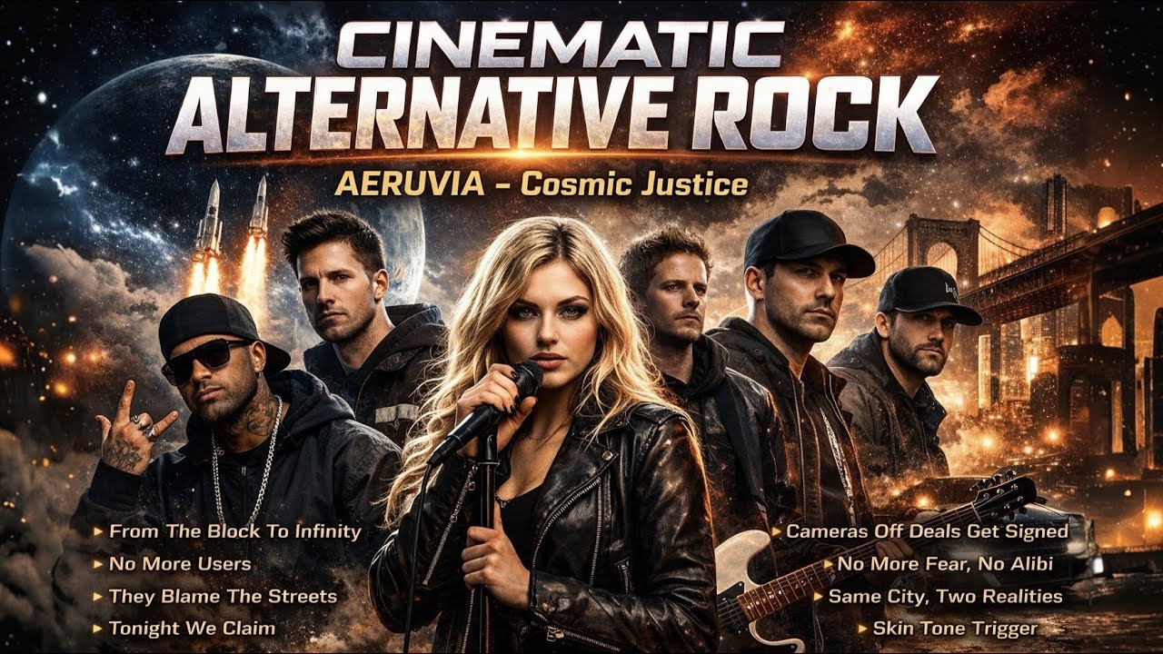 AERUVIA - Cosmic Justice Full Album | Cinematic Alternative Rock | Gangsta Rap | Hip-Hop | Semangat