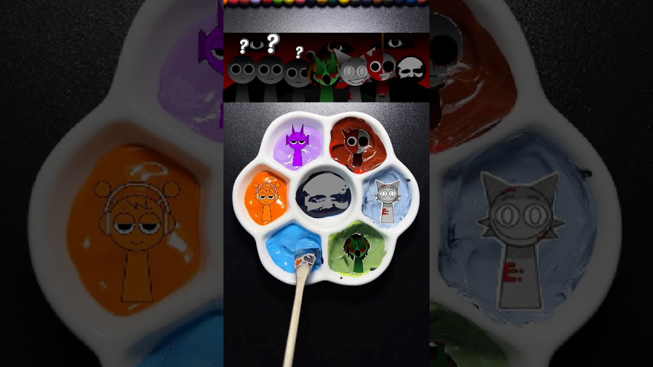 Sprunki Color Chaos 🎨✨ Guess The Shade! (Part 6) #sprunki  #colors  #asmr #colormixing