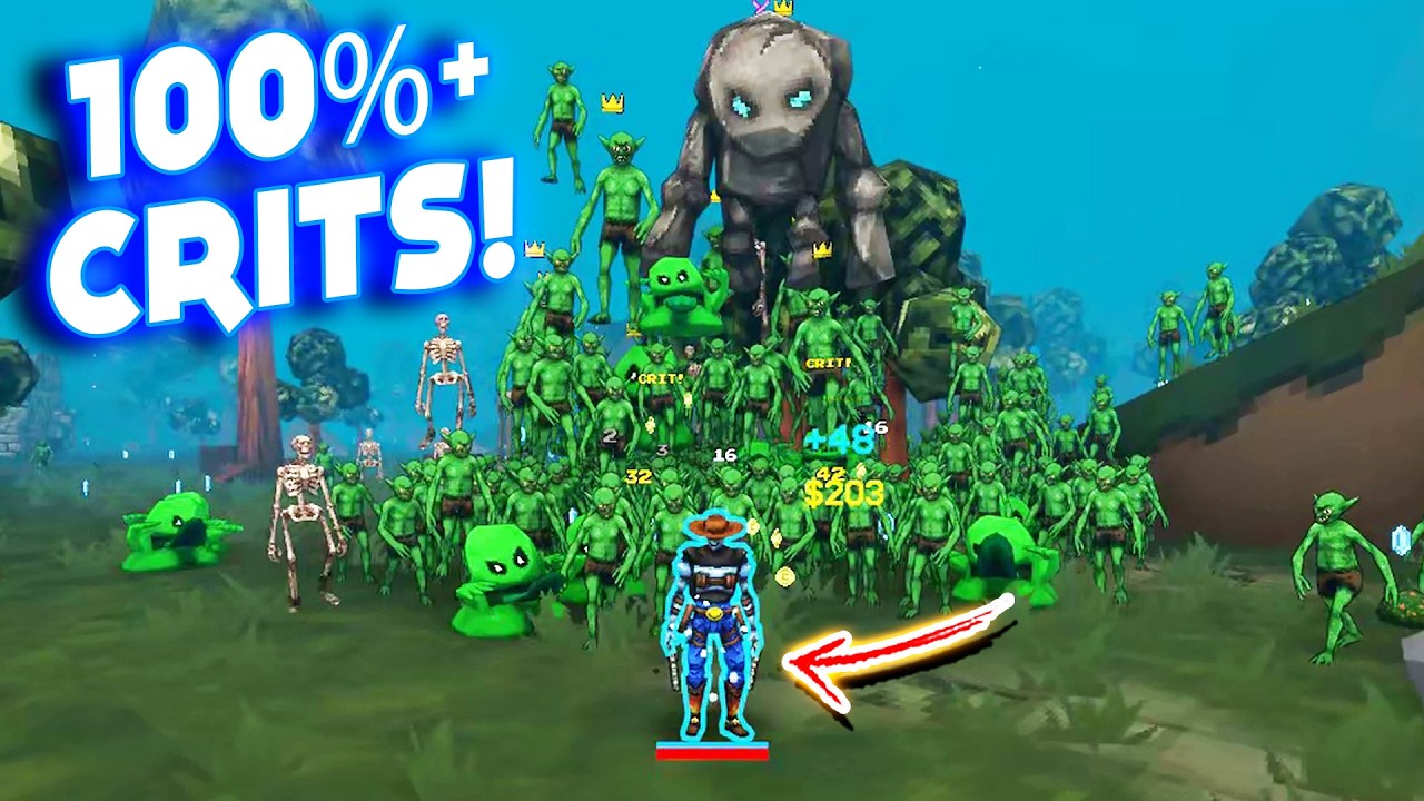 My CL4NK Build Hit OVER 100% Crit Chance! - Megabonk Gameplay