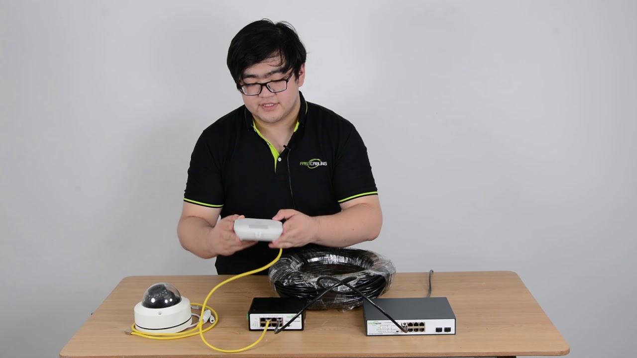 How to connect 7 PoE IP camera with single Ethernet Cable?
