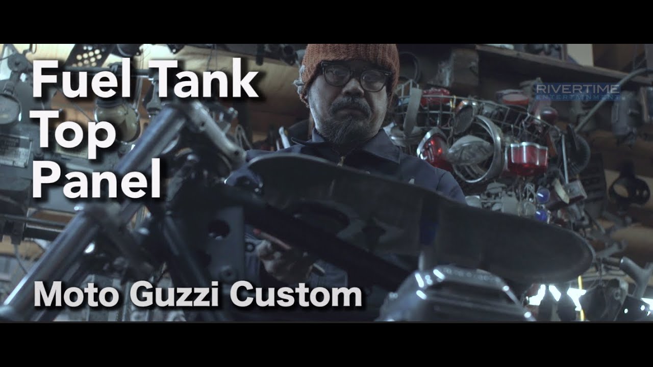 Custom Motorcycle [Cutting the Fuel Tank Top Panel] Moto Guzzi Shinya Kimura Documentary 木村信也 LA