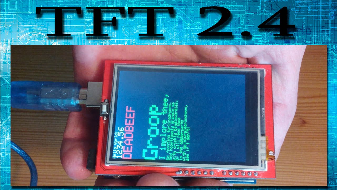 Экран (дисплей) TFT 2.4 дюйма, решение проблемы