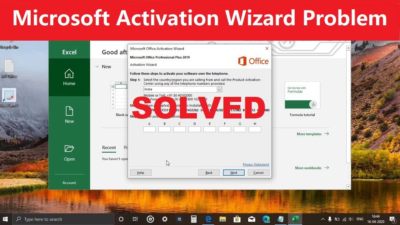 Microsoft Office Activation Wizard Problem Solution