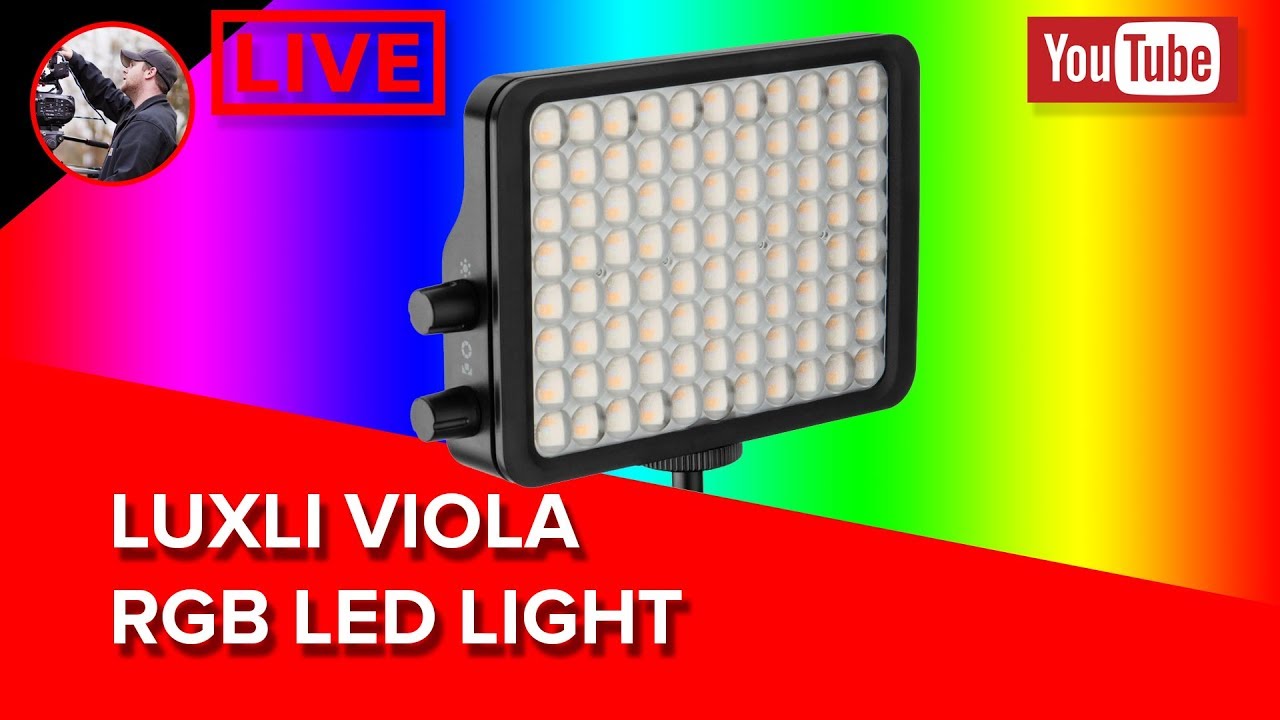 🔴 Luxli Viola RGB LED Light Overview and Testing - LIVE