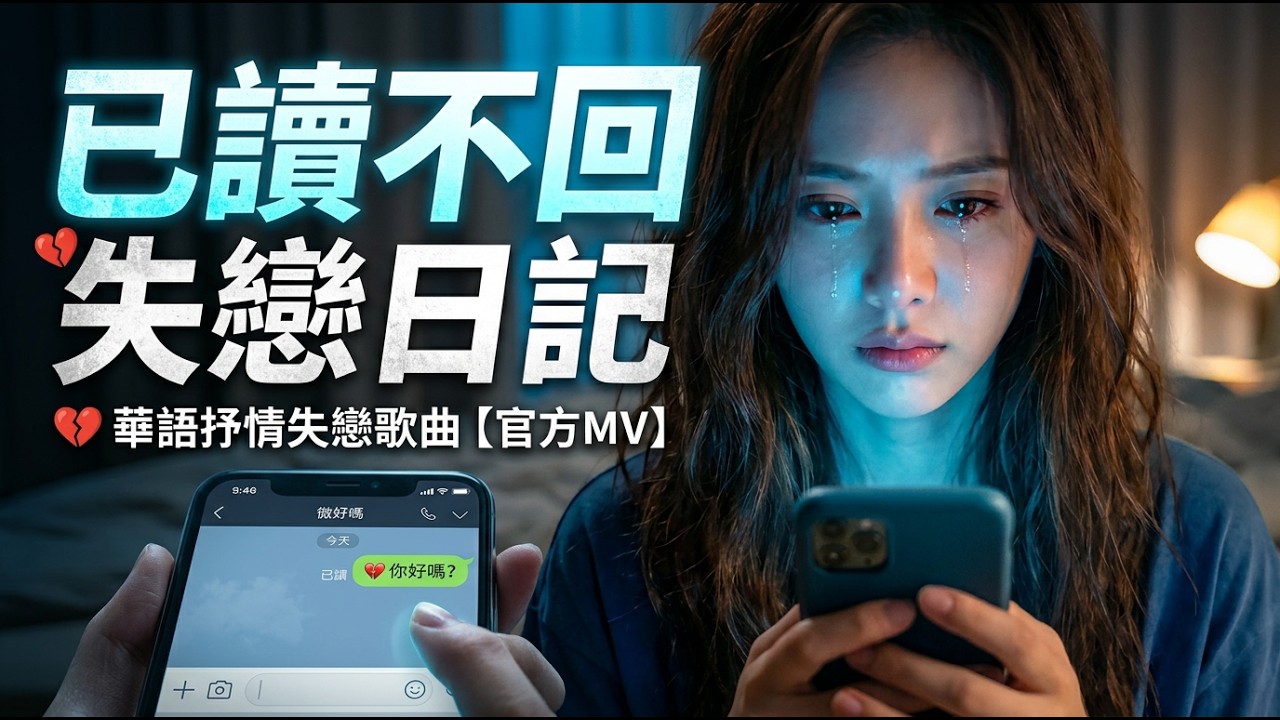 【已讀不回的失戀日記】｜他只回你兩個字 卻偷走你整個失眠夜｜等不到的「在嗎」和說不明白的原因｜失戀深夜循環情歌｜華語抒情失戀歌曲【官方MV】