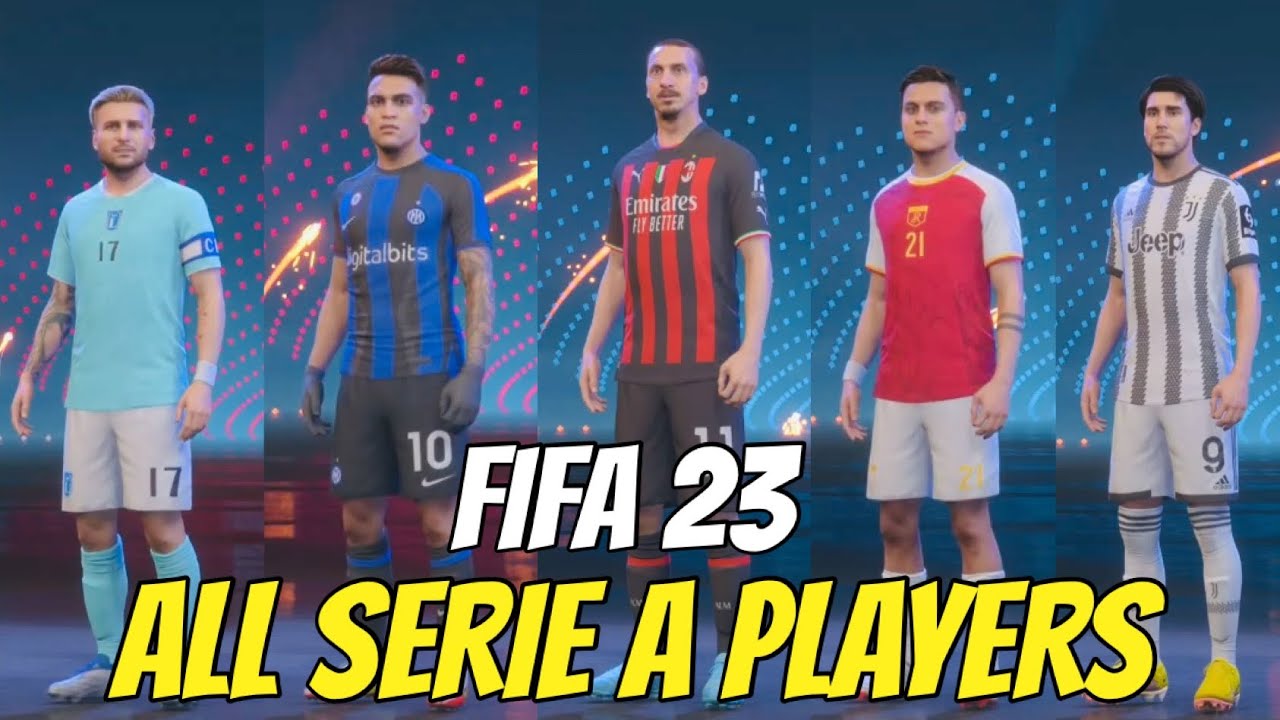 ALL SERIE A PLAYER FACES + RATINGS ! FIFA 23
