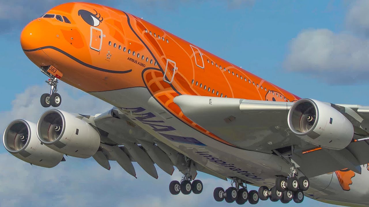 60 MINUTES PURE AVIATION - AIRBUS A380, B747, IL62, A340 ... (4K)