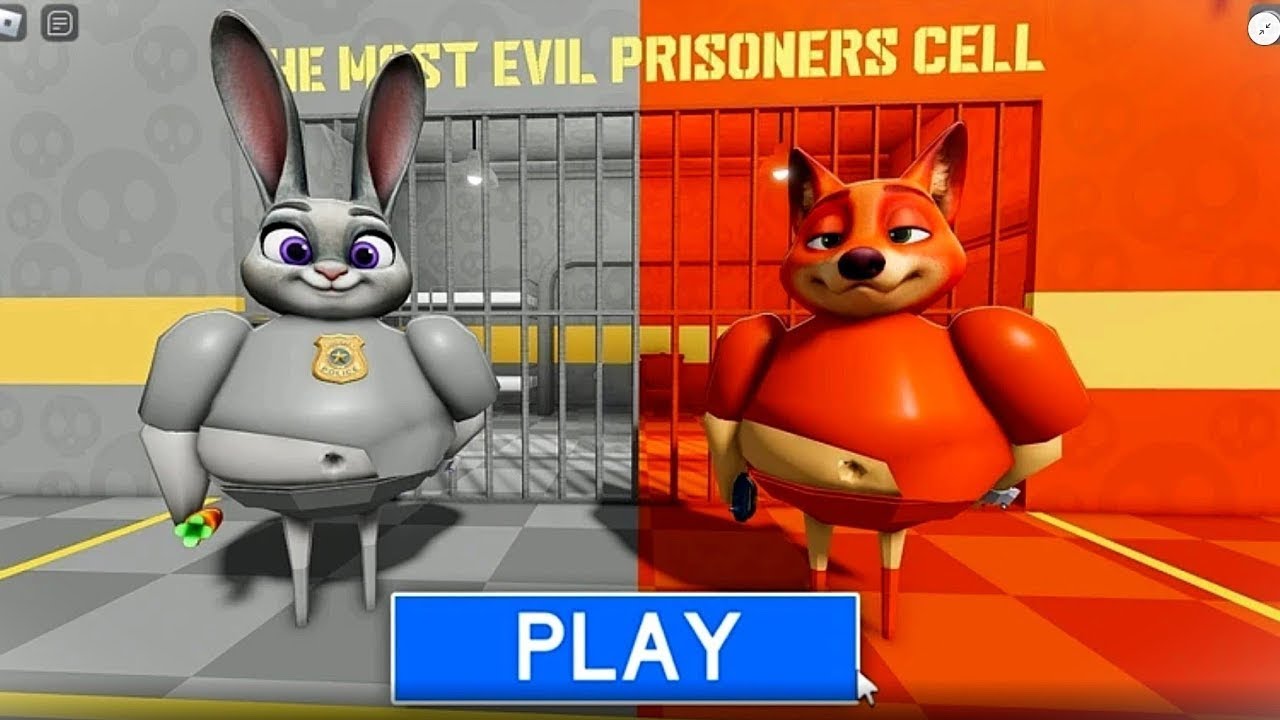 JUDY'S & NICK'S PRISON RUN! Obby roblox! Gameplay Walkthrough No Death 4K