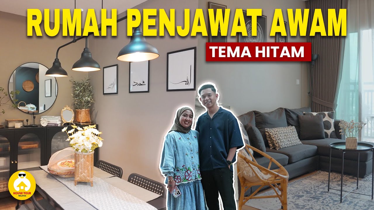 HOUSE TOUR EP 184: RUMAH PPAM HITAM COKLAT SAIZ 880SQFT, KOS DEKO CUMA RM23K JER!