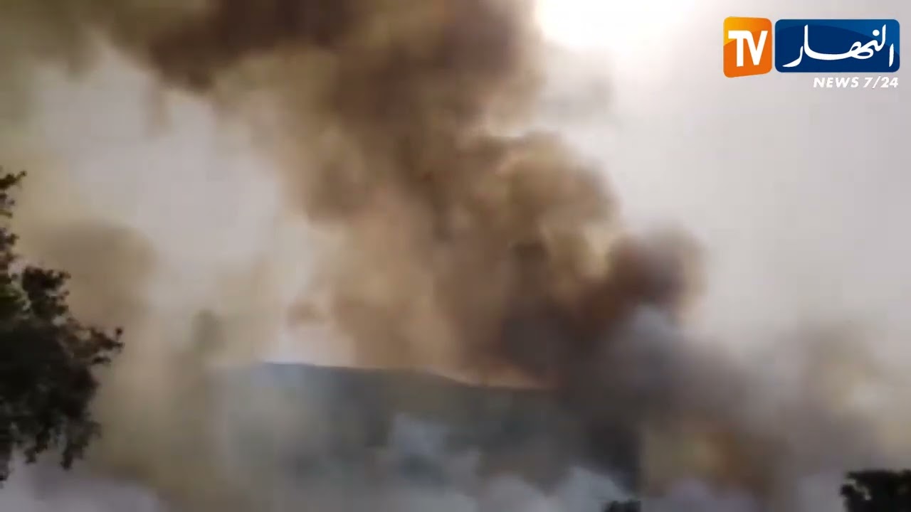 بجاية: شاهد تدخل الطائرات لإخماد حريق بغابة العنصر  ببوخليفة