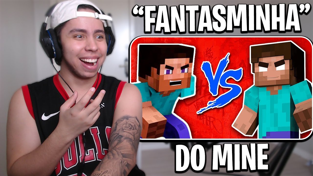 REACT Steve Vs Herobrine (Minecraft) - Batalha de Rap - Brutusmano