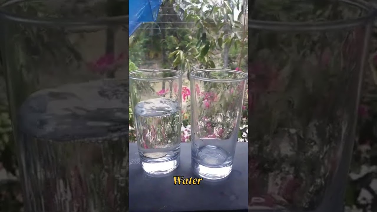 Water Glass And Coin Science Experiment #shorts #coin @lifeisexperimentshorts