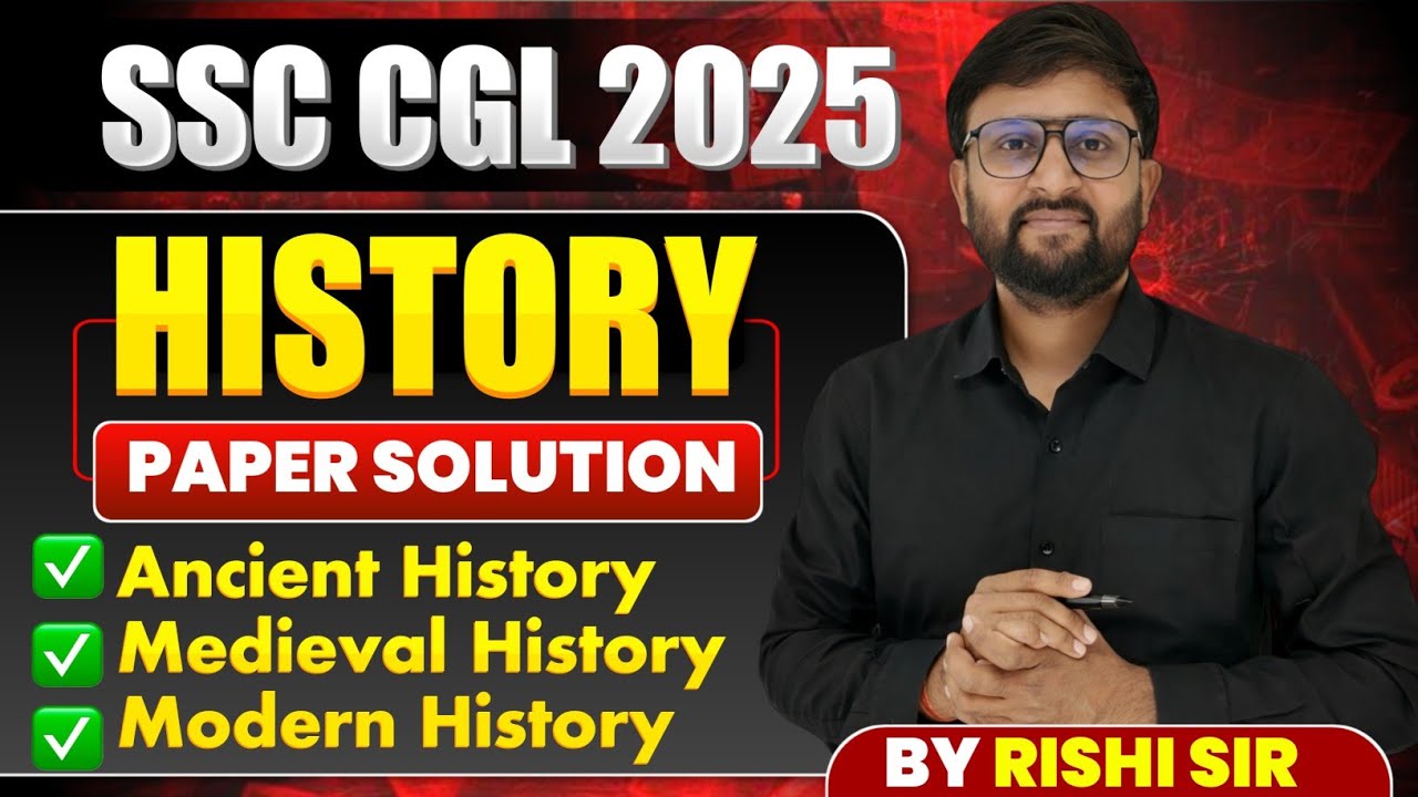 🔥 SSC CGL 2025 में पूछे गए इतिहास के सबसे ज़रूरी प्रश्न | History PYQs | देखो और याद करो