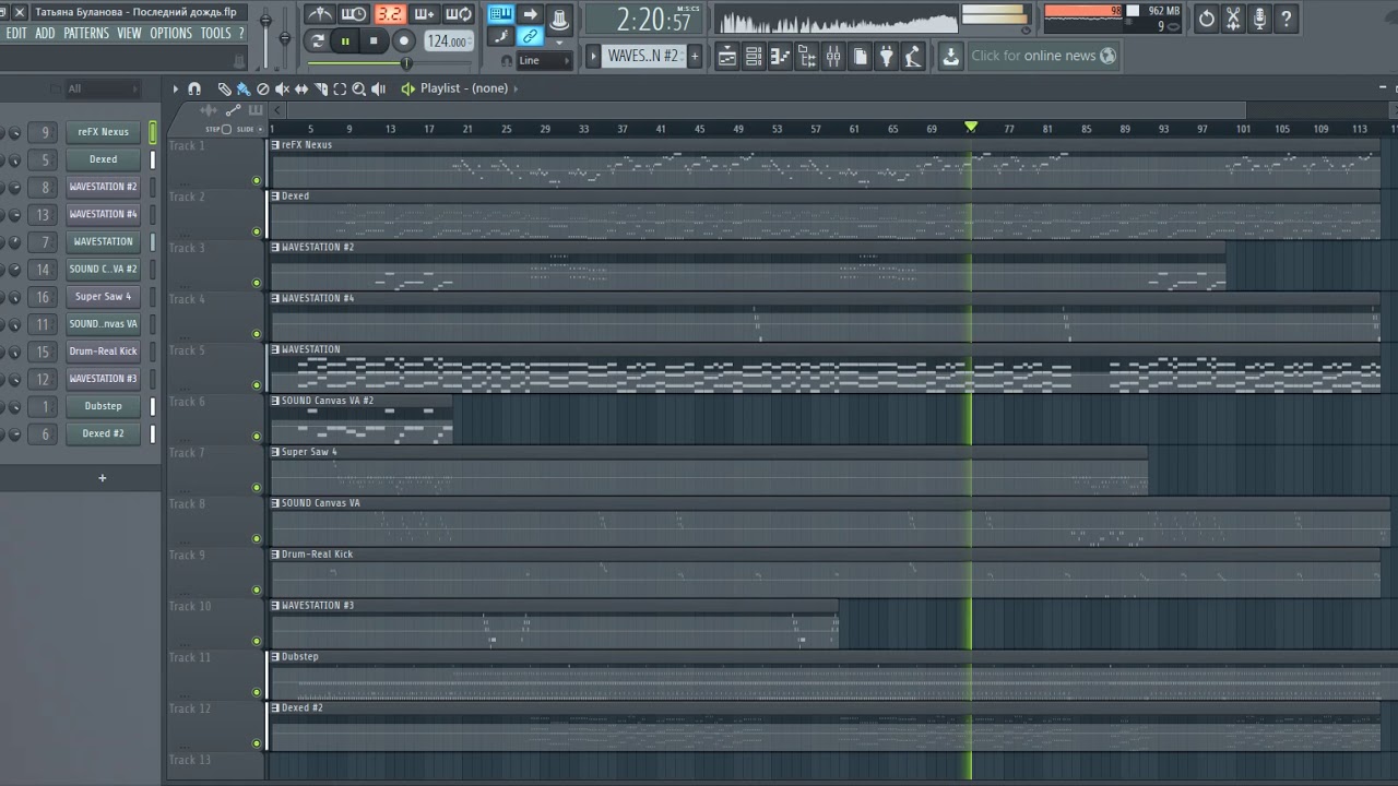 Татьяна Буланова - Последний дождь (FL Studio cover)