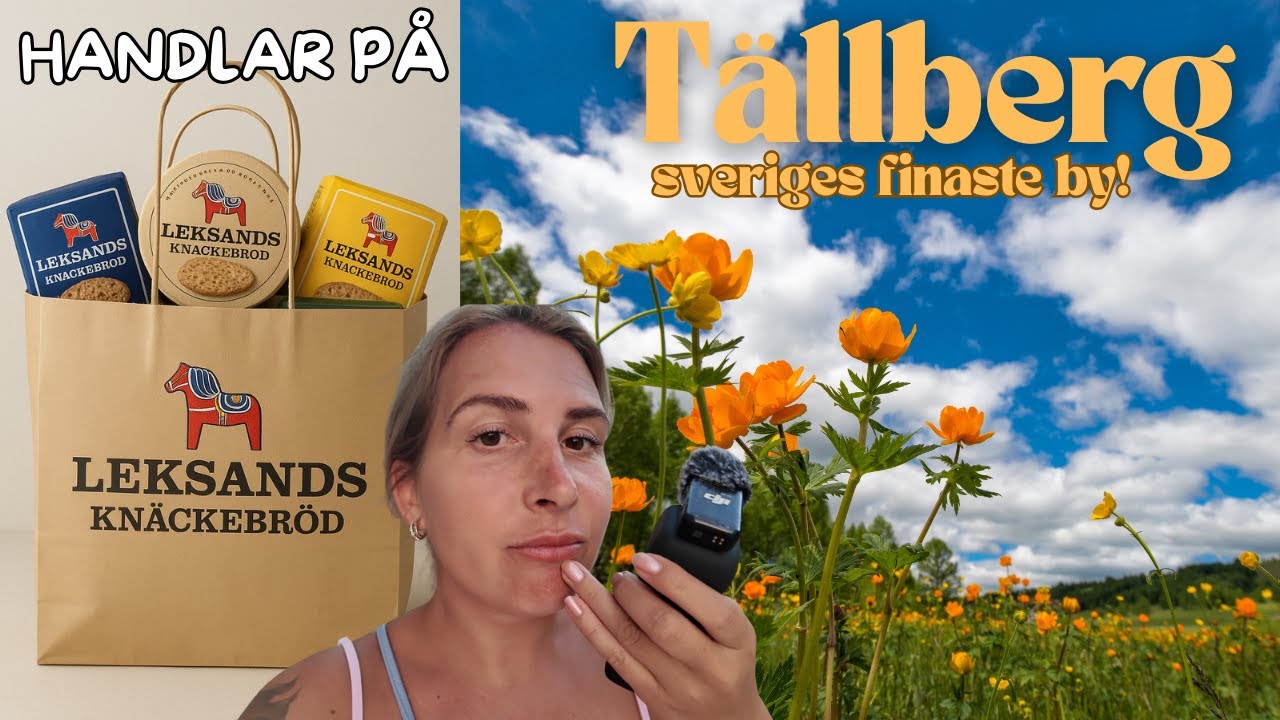 DALARNA: Rundtur i TÄLLBERG och handlar på LEKSANDS KNÄCKEBRÖDS bageributik!