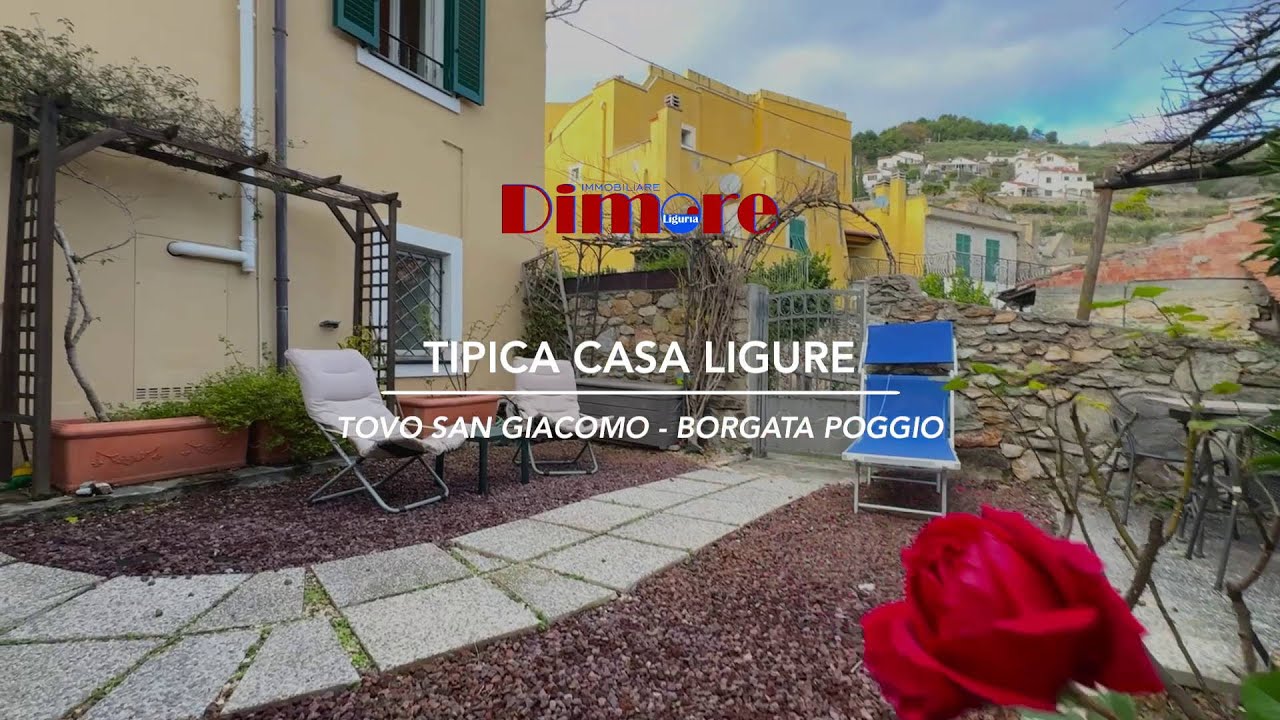 Dimore di Liguria a Tovo San Giacomo: in Borgata Poggio tipica casa ligure in condizioni perfette