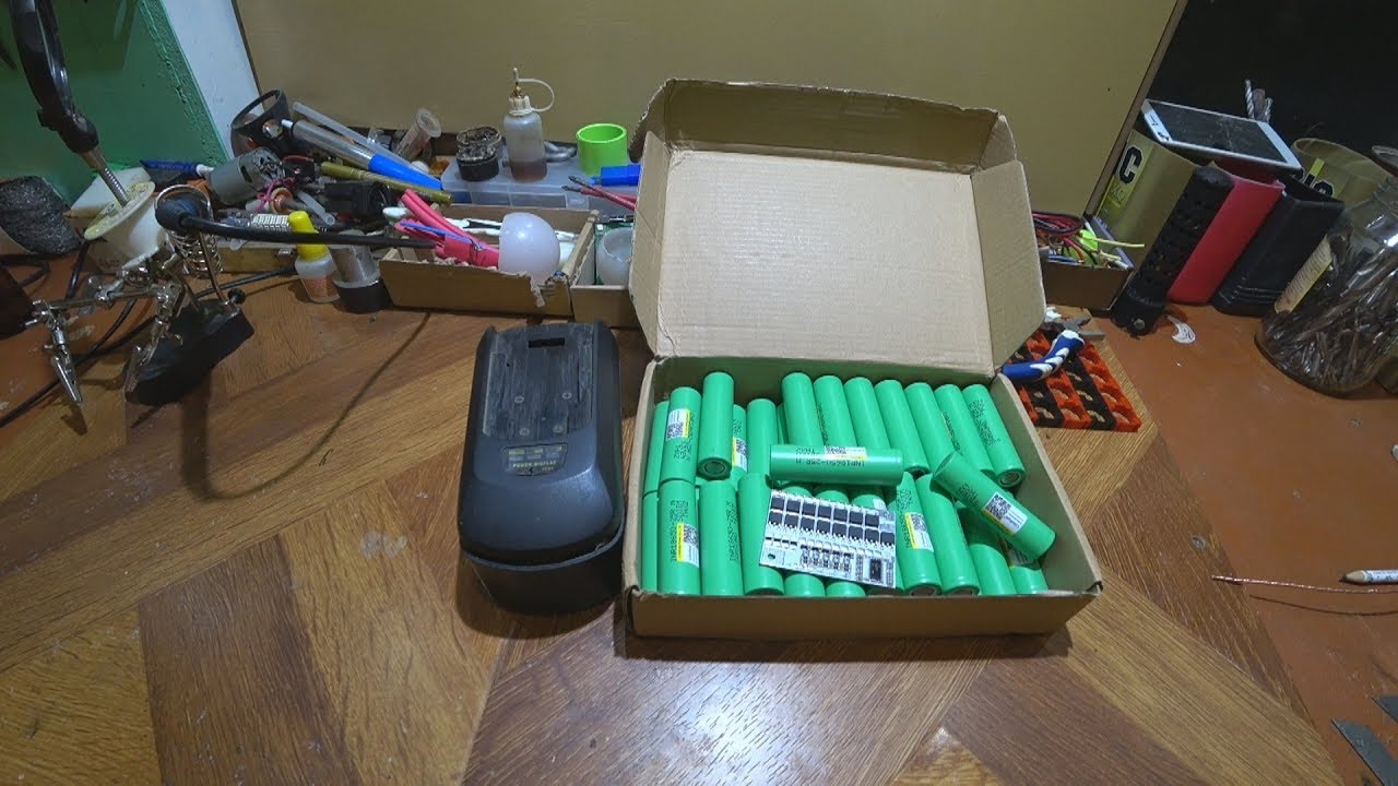 18 ВОЛЬТОВЫЙ ШУРУПОВЁРТ* С АККУМУЛЯТОРОМ НА 5 Ампер-Час, переделка НА Li-ion своими руками