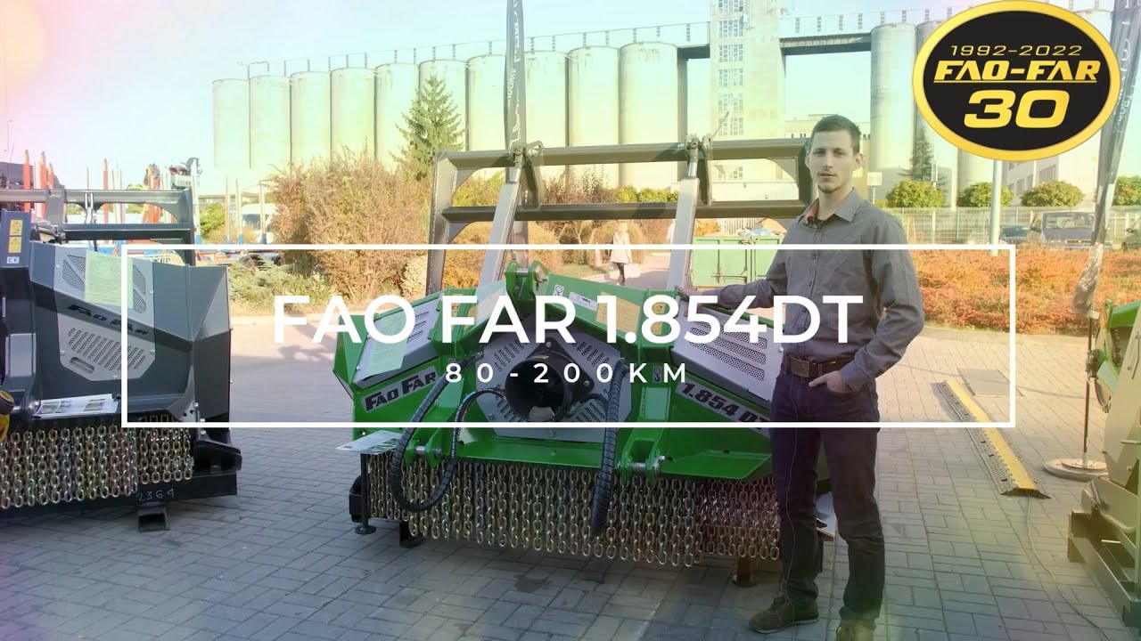 Prezentacja mulczera leśnego/ frezarki kruszącej FAO FAR 1854