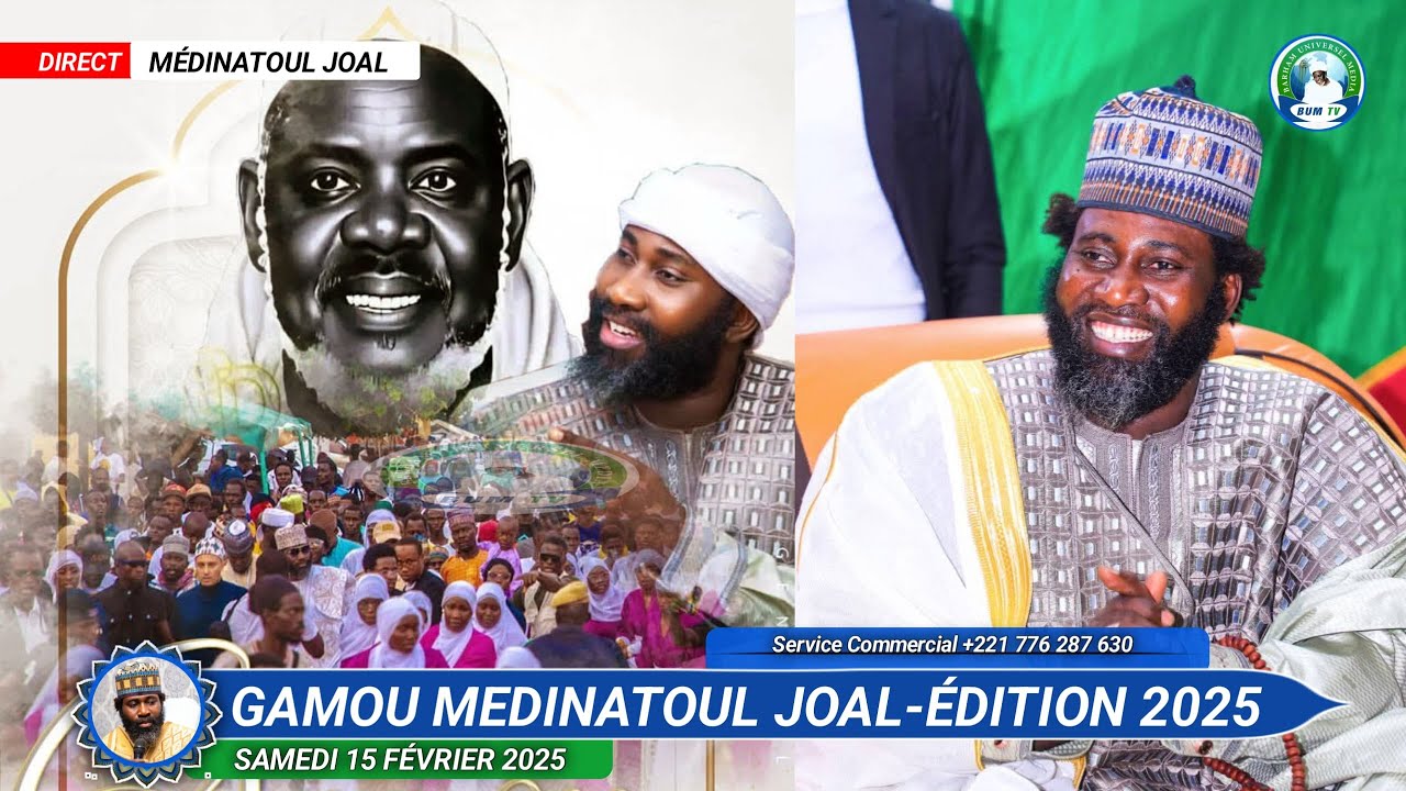 📌Direct Gamou Medinatoul joal édition 2025 | Samedi 15 Février 2025 #BUMTV