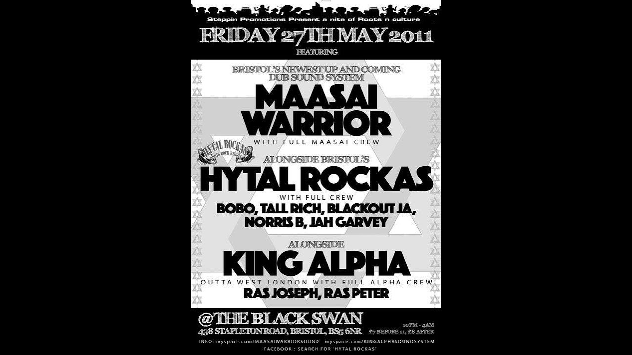Maasai Warrior - Hytal Rockas - King Alpha @ The Black Swan. Bristol. Friday 27th May 2011. Vintage