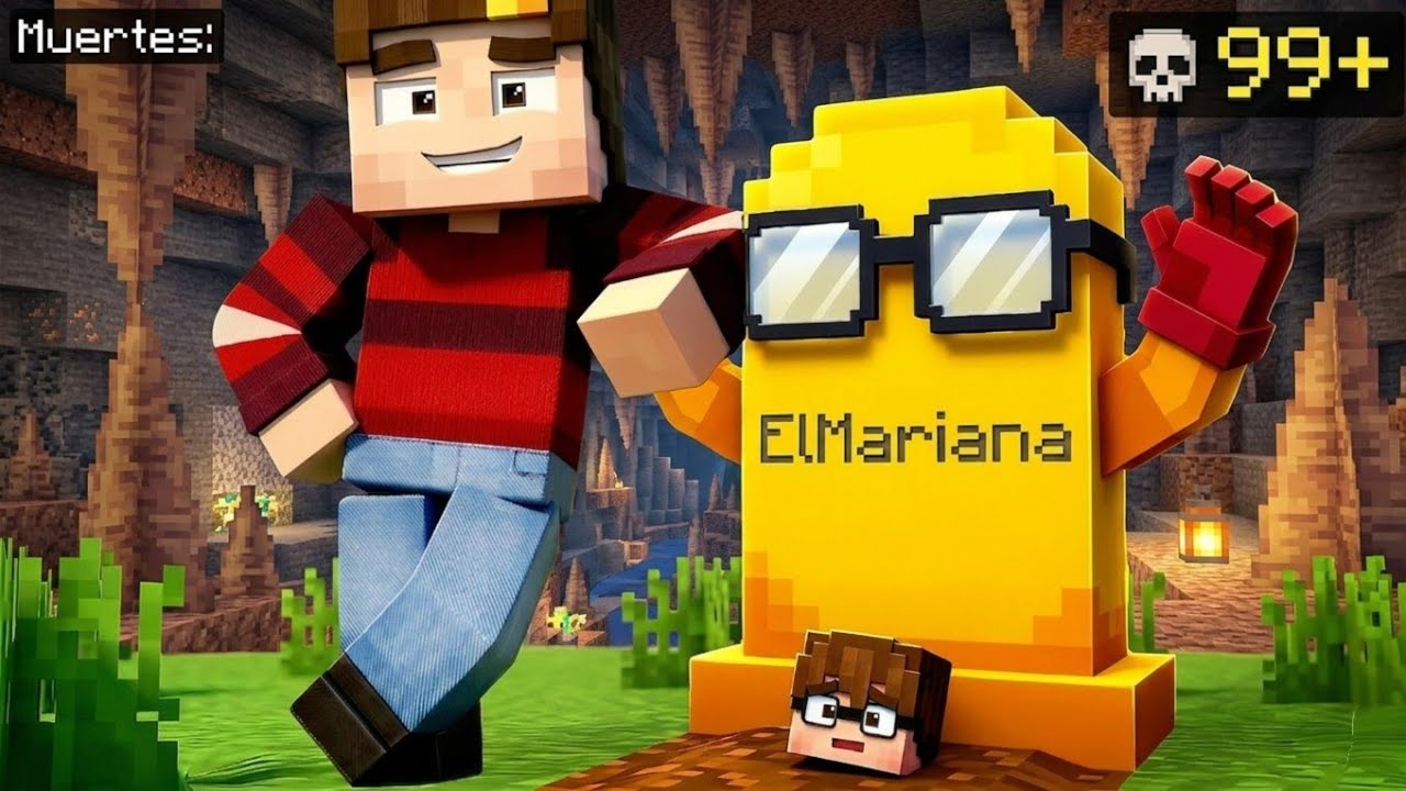 ⛏️ DÍA 2 CON ELMARIANA PERO SE LA PASA MÁS TIEMPO MUERTO QUE VIVO || HARDCORE