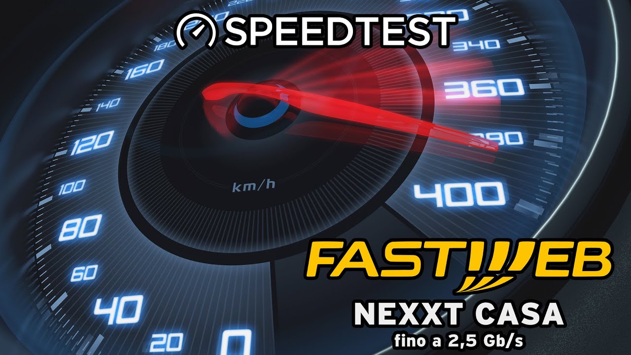 Fastweb FTTH 2.5gb speedtest da PC con cavo CAT.7 Fastgate Gpon 2.5gb Fibercop ex Flashfiber