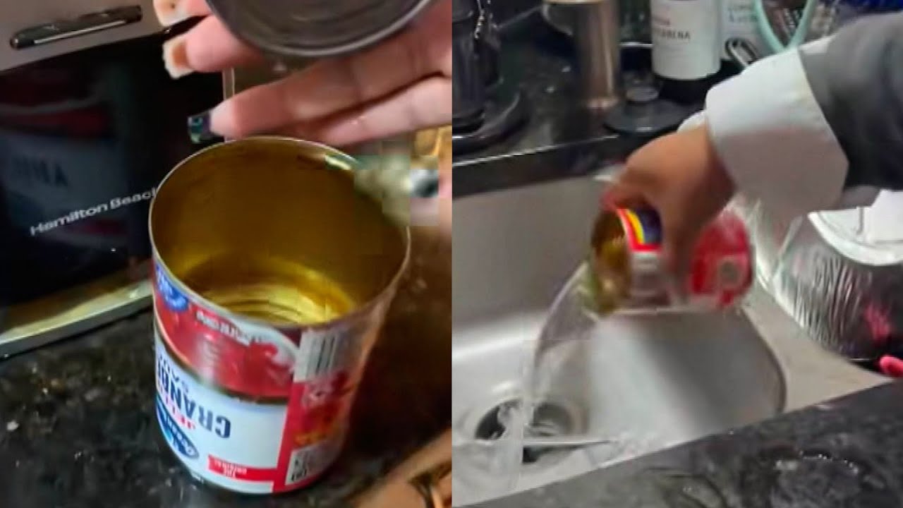 Ocean Spray Responds To Videos Of Cranberry Cans Filled With Water
