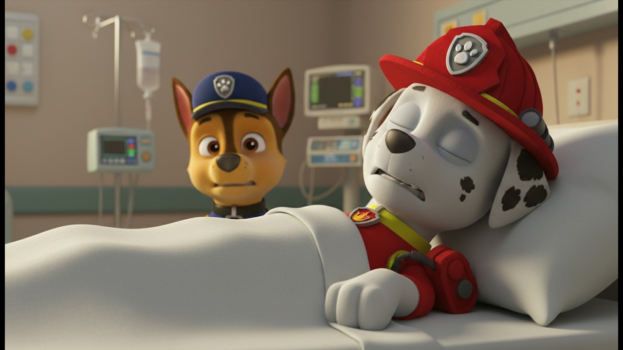 Patrulha Canina: MARSHALL EM COMA! 🚑🛌 Queda da Escada | Silêncio na Sala