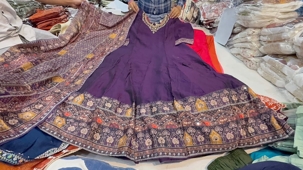 Party wear Dress 650/-single piece courier available Chickpet Bangalore wholesale shop 