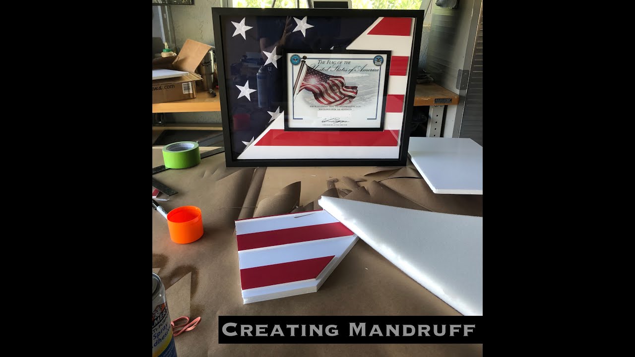 How to Build a DIY Memorial Flag  Display case With Certificate Holder