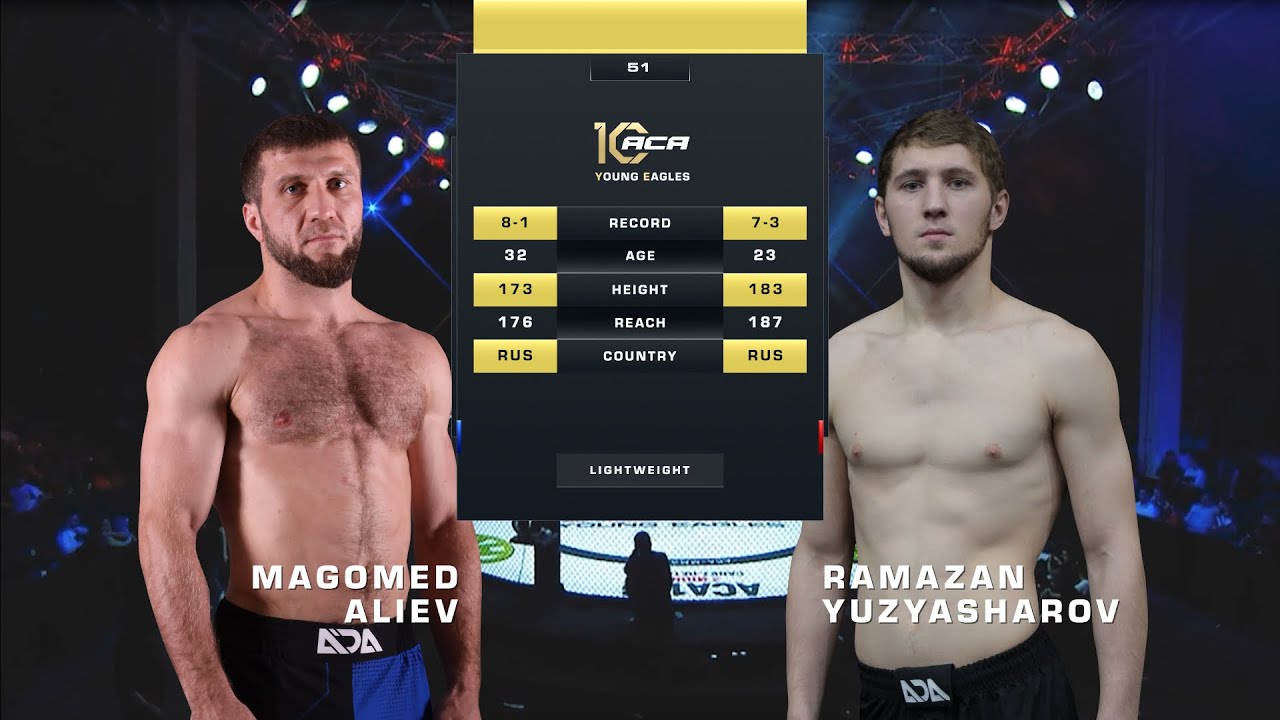 Магомед Алиев vs. Рамазан Юзъяшаров | Magomed Aliev vs. Ramazan Yuzyasharov | ACA YE 51