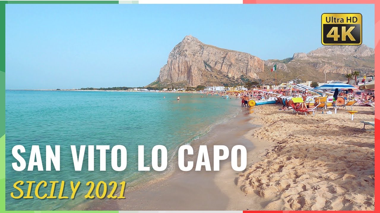 San Vito lo Capo, Sicily, walking tour 4k