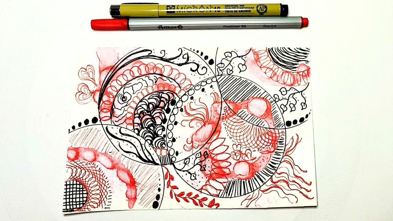 SpiroReeni and Zentagle Art Therapy with only 2 colours! #stressrelief