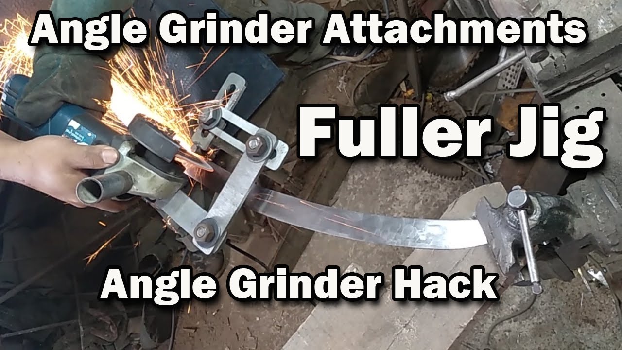 ♻️ Making Fullering Jig. DIY Angle Grinder Attachments