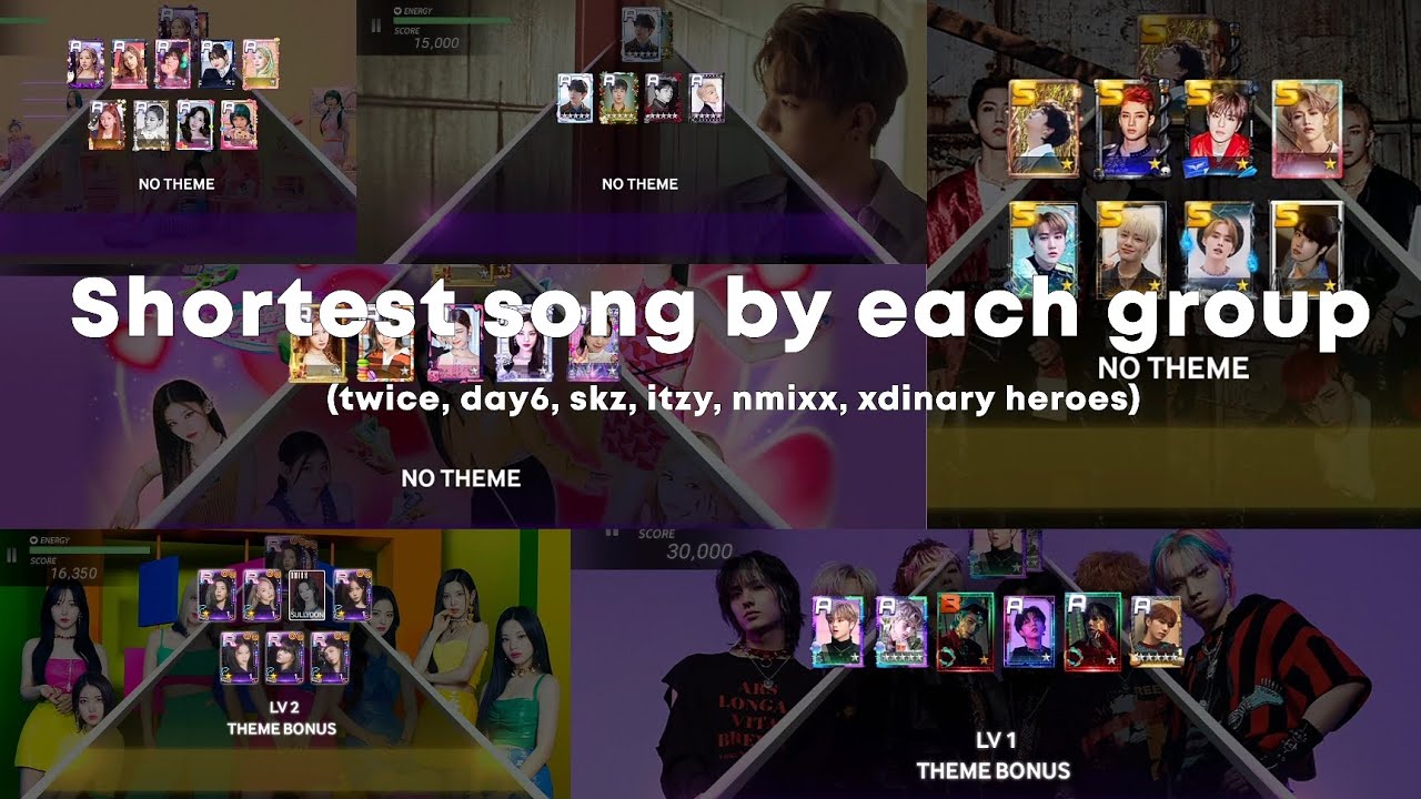 [SuperStar JYP] Shortest song by each group