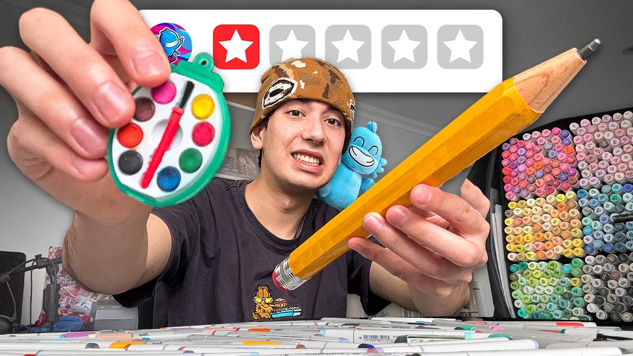 I Tested 1-STAR Art Supplies... 👀🎨