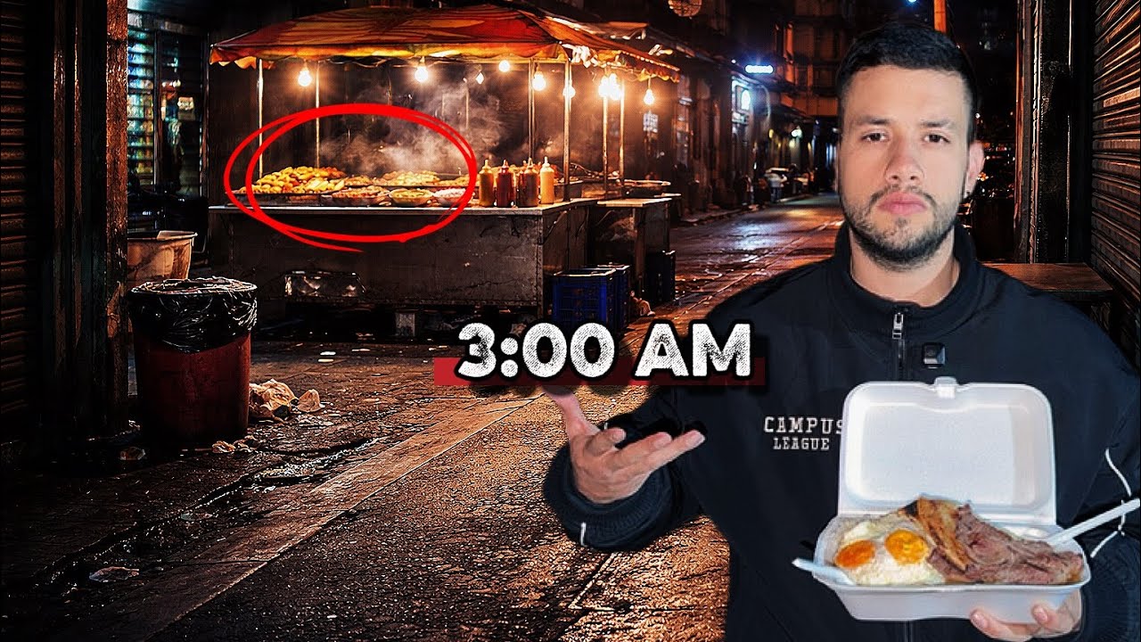 SALÍ en la MADRUGADA a probar la COMIDA NOCTURNA de Bogotá 🌙🔥