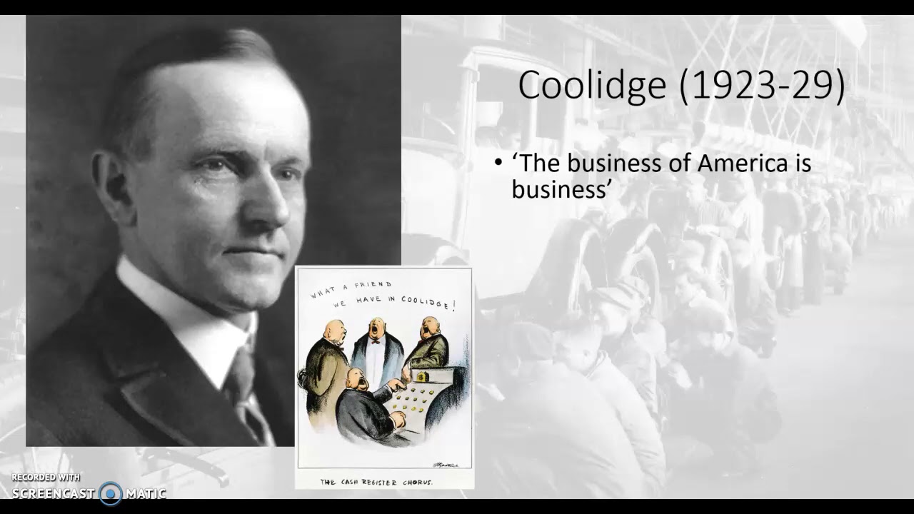 Republican Presidential Policies 1920s
