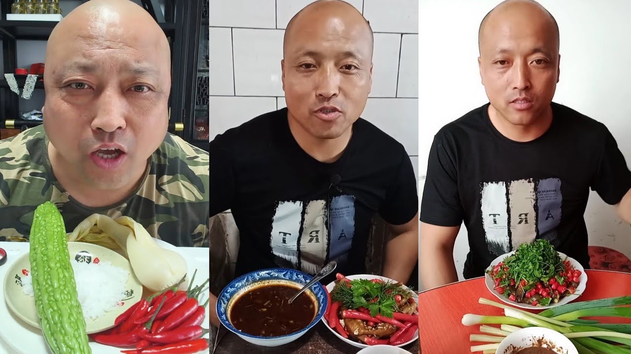 YUMMY/Challenge Eating Pork 🤤 Meat 🥓 Noodle 🍜😋, Friend Fish Chicken #porkchilly #pork #meat #eat 