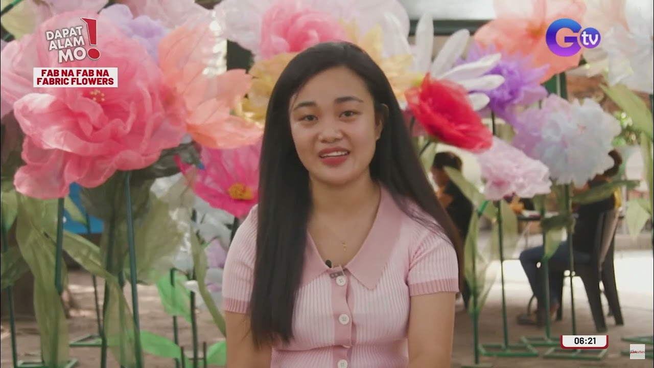 Giant Fabric Flowers 🍀🌸🎨 Interview at Dapat Alam mo GTV