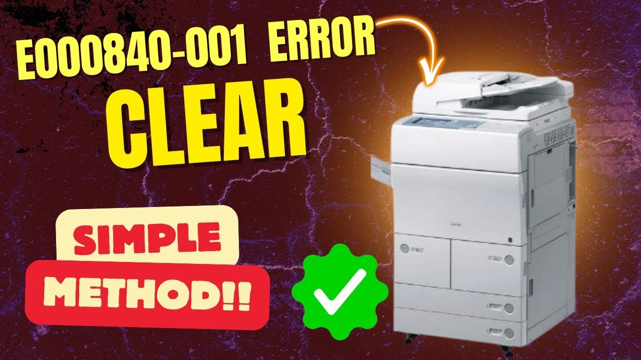 Решение проблемы с кодом ошибки E000840-001 для Canon ir 5075
