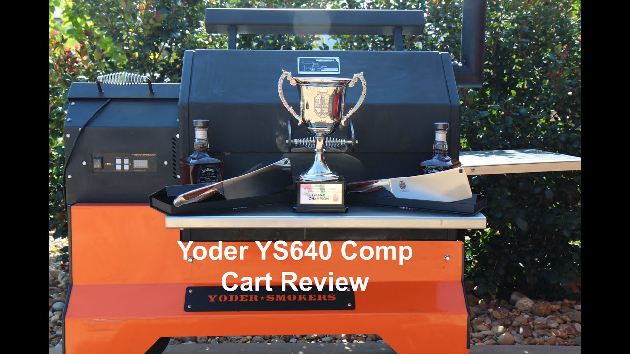 Review Of The Yoder YS640 Pellet Grill Smoker On A Competition Cart