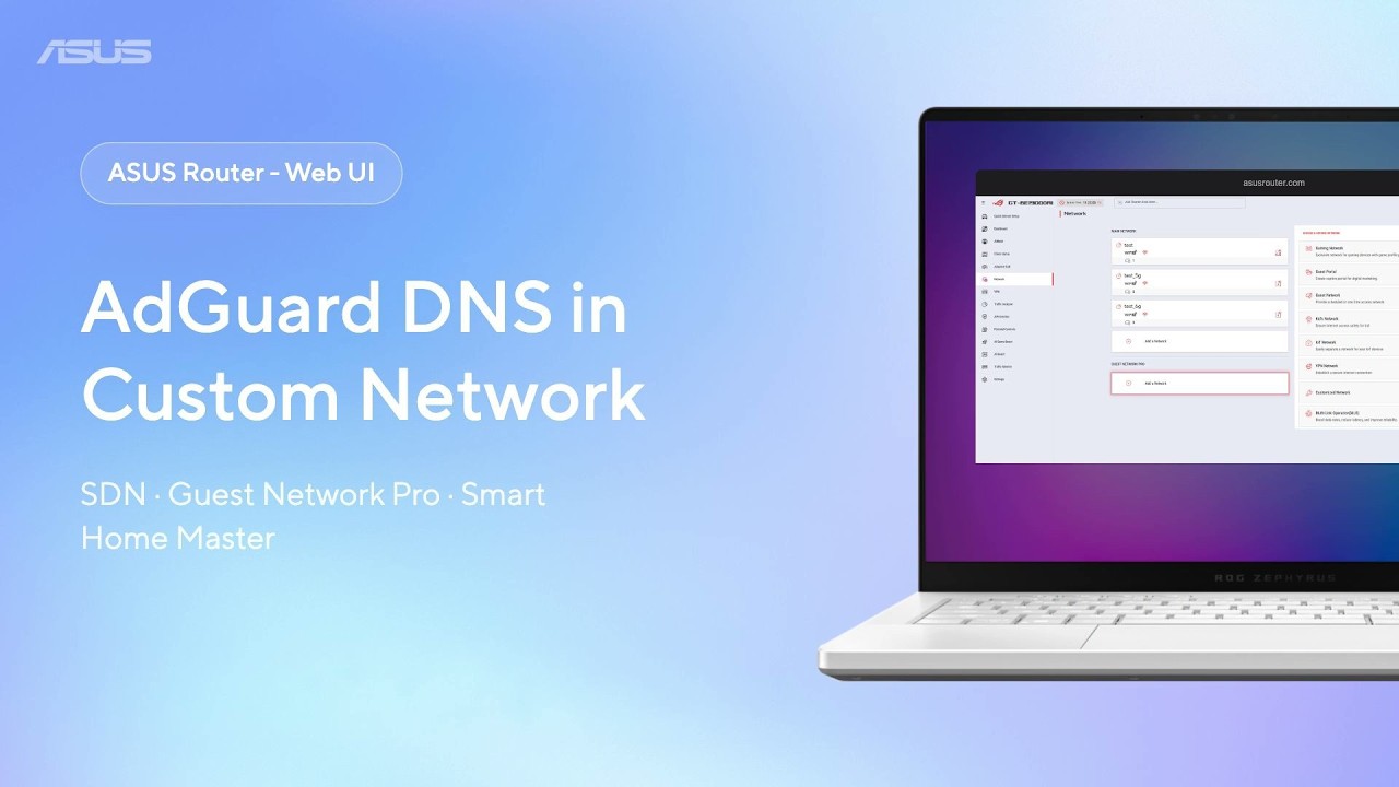 How to Set Up Adguard DNS Custom Network on ASUS Router  | ASUS SUPPORT