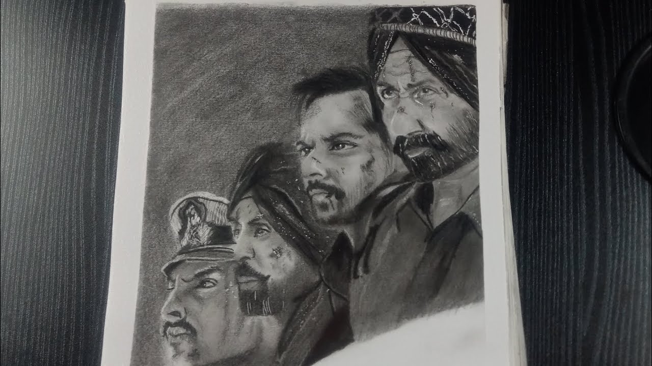 Part 3..... Realistic portrait @BushraArtist88 #drawing #art  drawing // Border  2