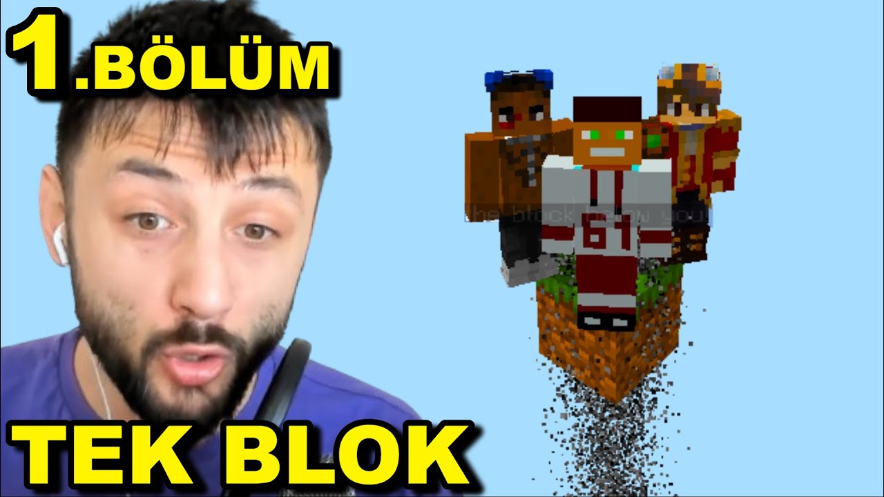 Ekiple TEK BLOK MİNECRAFT SkyBlock 1.Bölüm