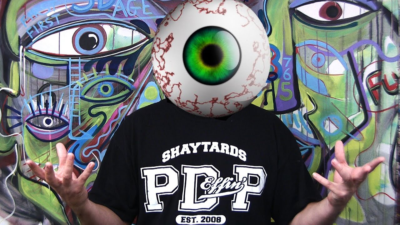 HUGE FACE Painting by RAEART in the minds CRAZY EYES