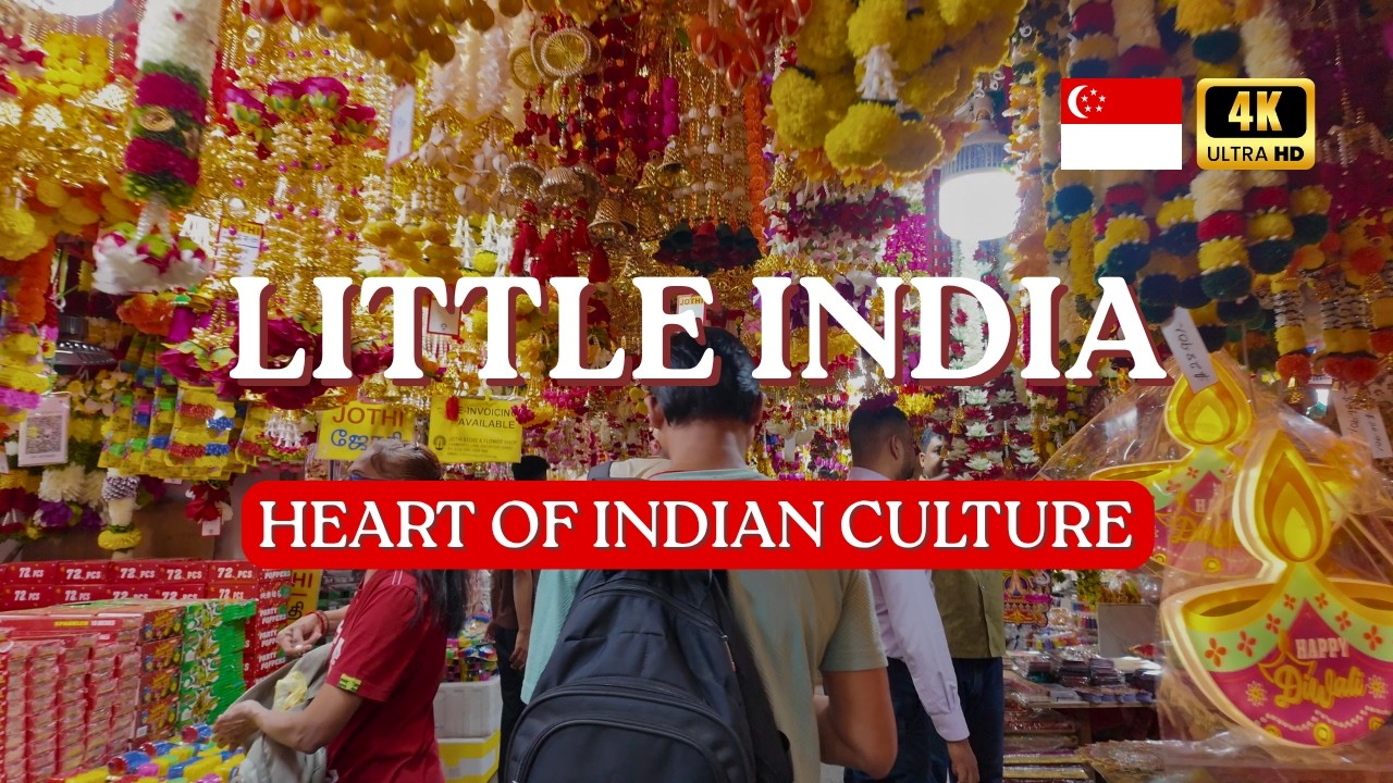 Little India Singapore Walking Tour | Tekka Market (4K POV with Subtitles)