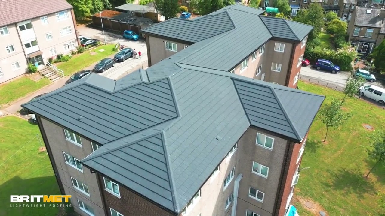 Britmet Lightweight Roofing: Slate 2000 Drone Footage of Sunnybank