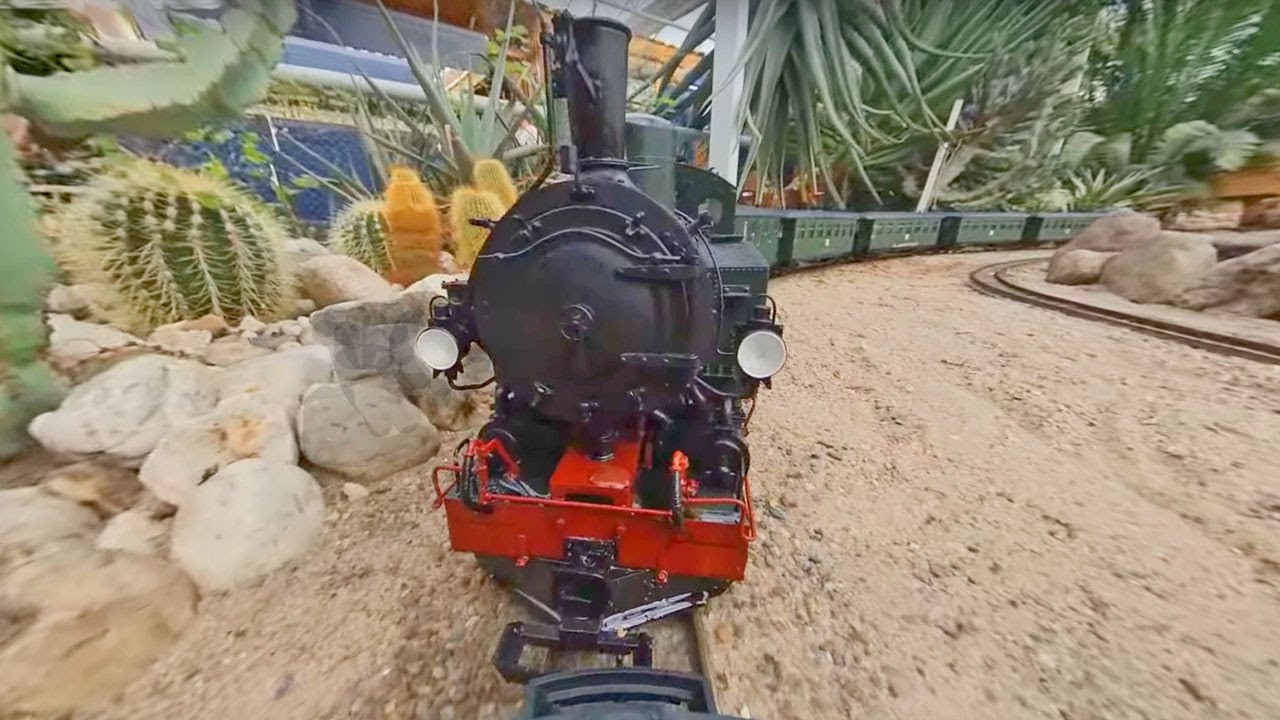 Spectacular live steam G-scale ride, Accucraft Saxon VIK 0-10-0T (1:20.3 scale)