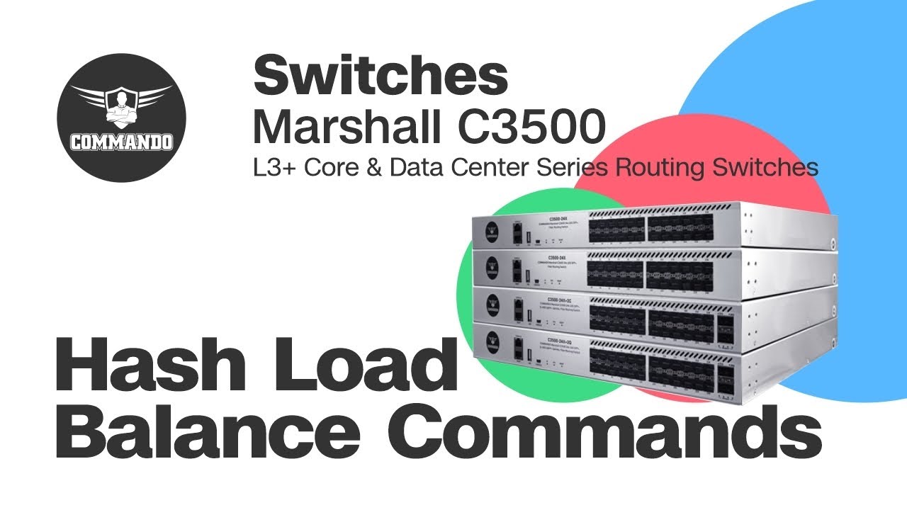 Hash Load Balance Commands - COMMANDO Marshall C3500 Series L3+ Core & Data Center Routing Switches